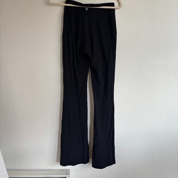 Lululemon Black Groove Flare High Rise Leggings - Picture 1 of 2